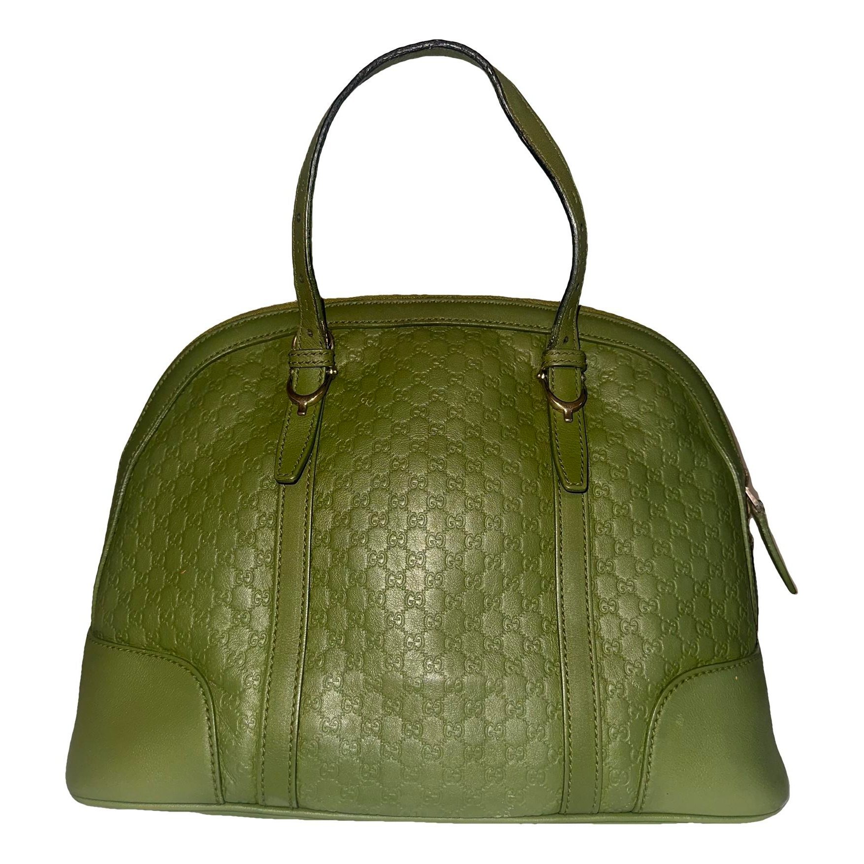 Dôme leather satchel