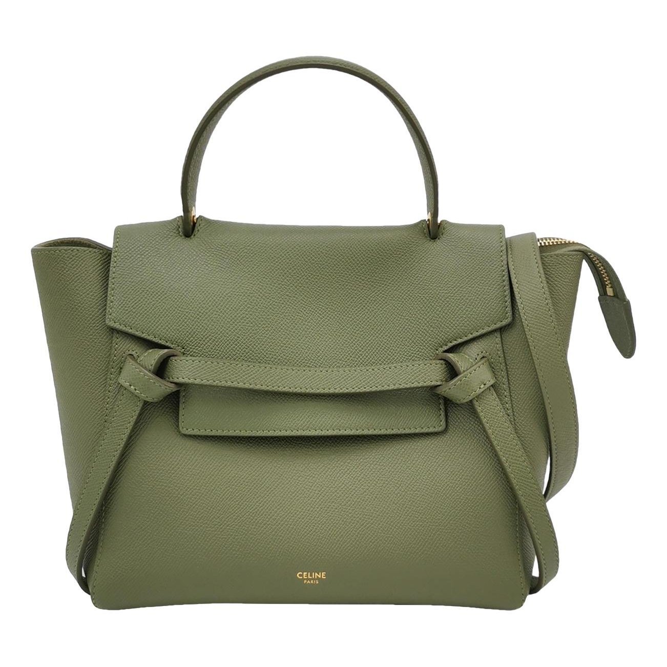 Belt leather handbag