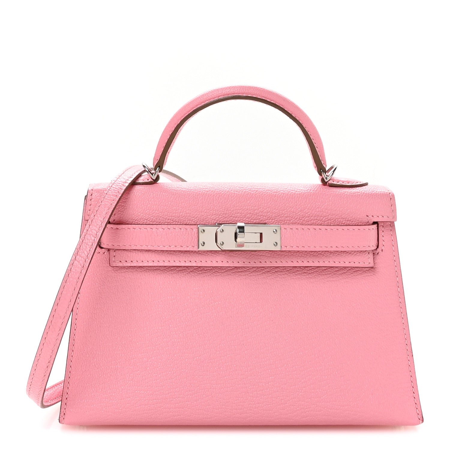 Hermes Chevre Mysore Mini Kelly Sellier 20 Rose Confetti