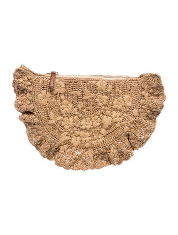 Raffia Clutch