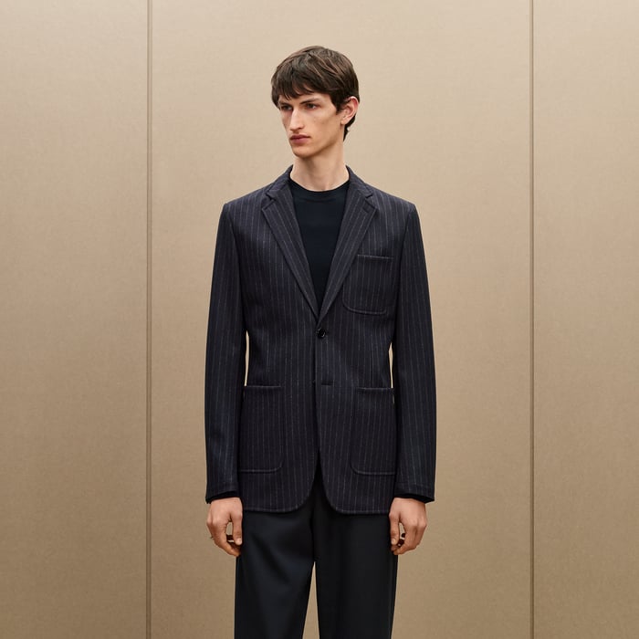 Marine "Rayure Technique" 24 Relax Jacket, Short Model