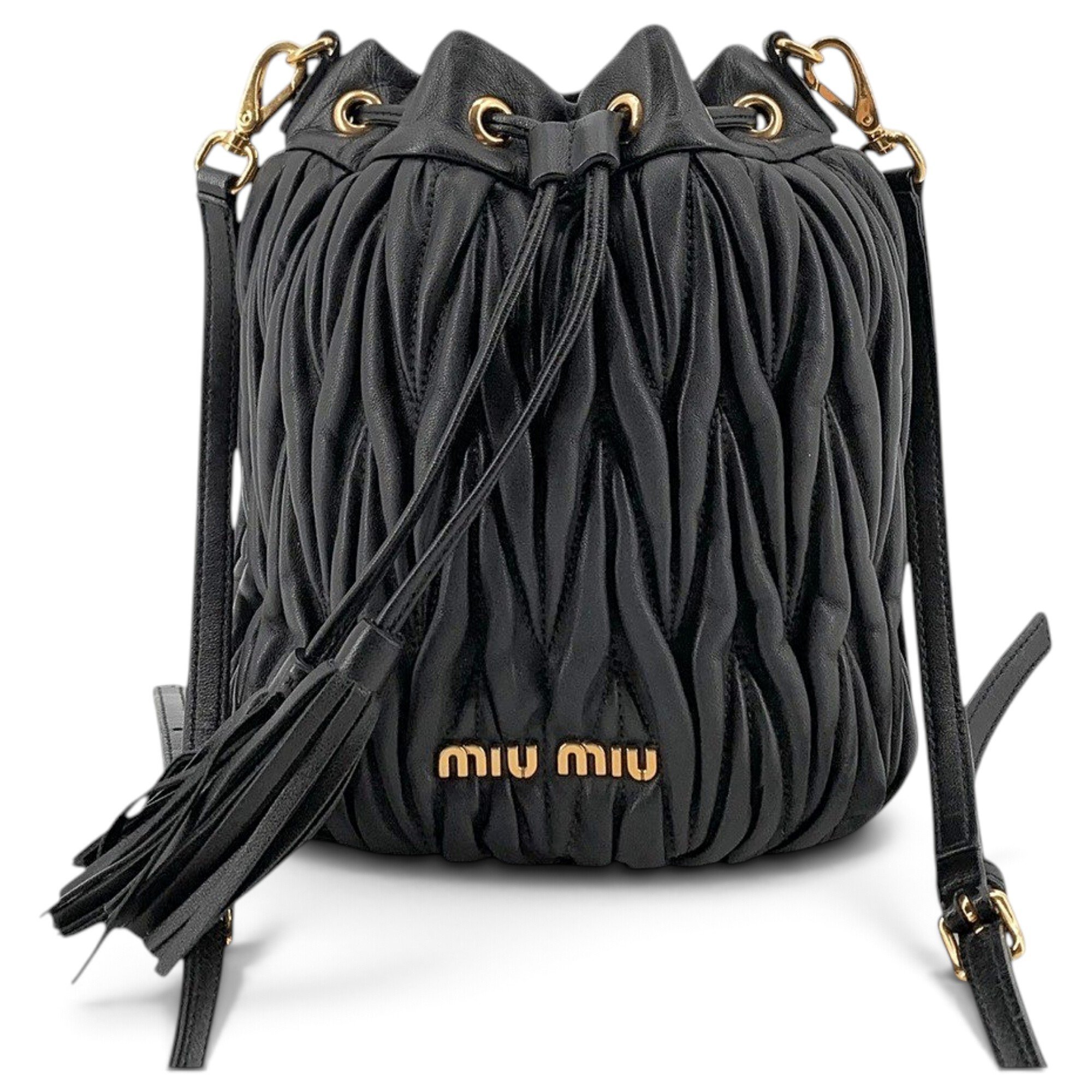 Matelassé leather crossbody bag