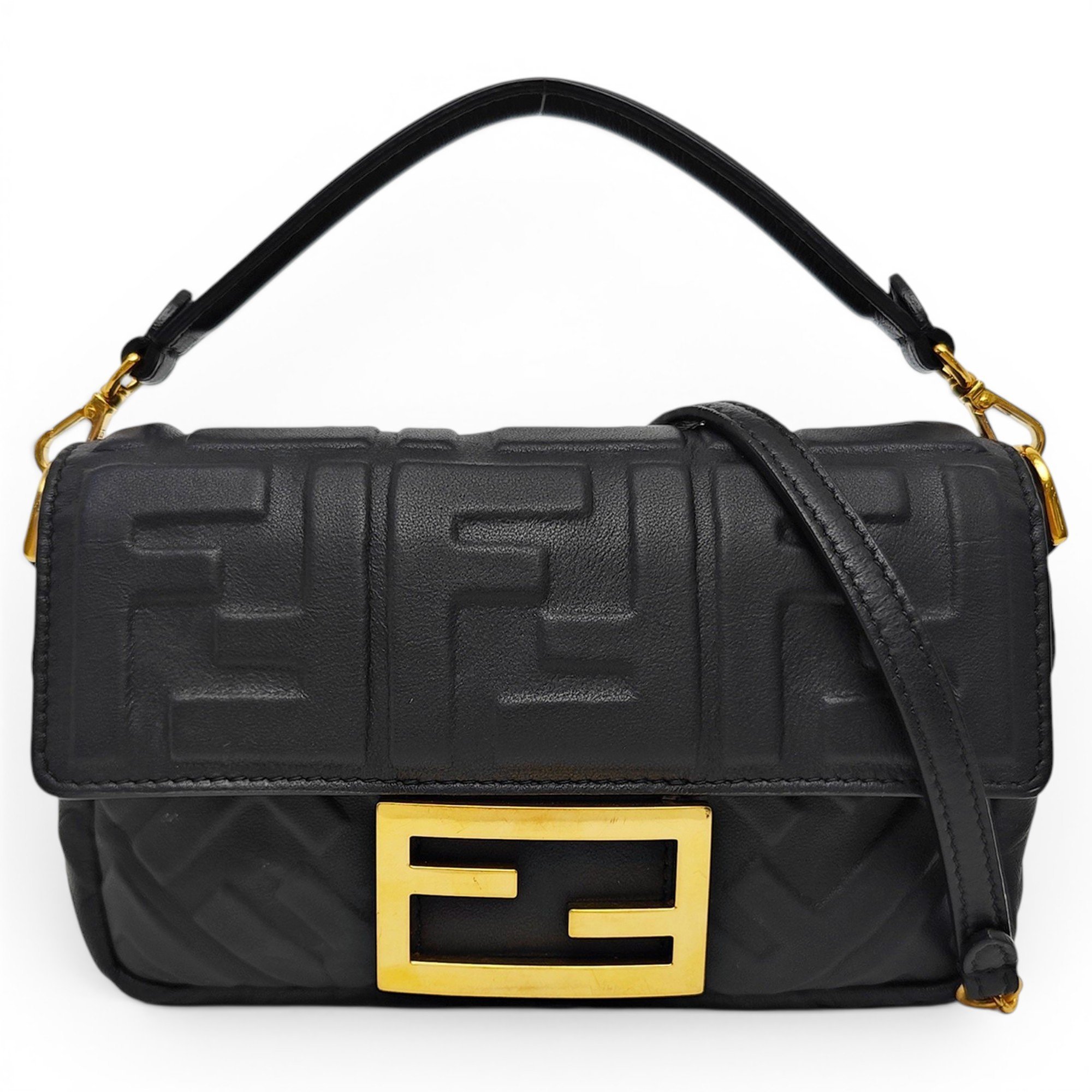 Baguette leather handbag