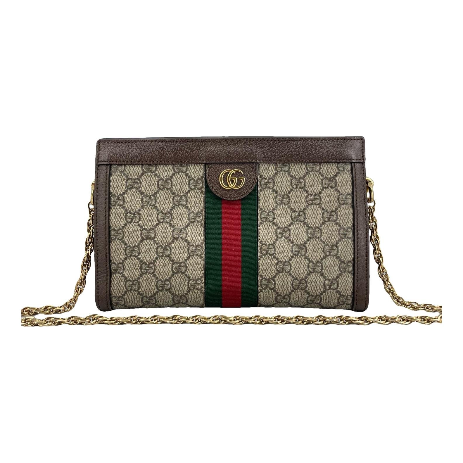 Ophidia Chain leather handbag