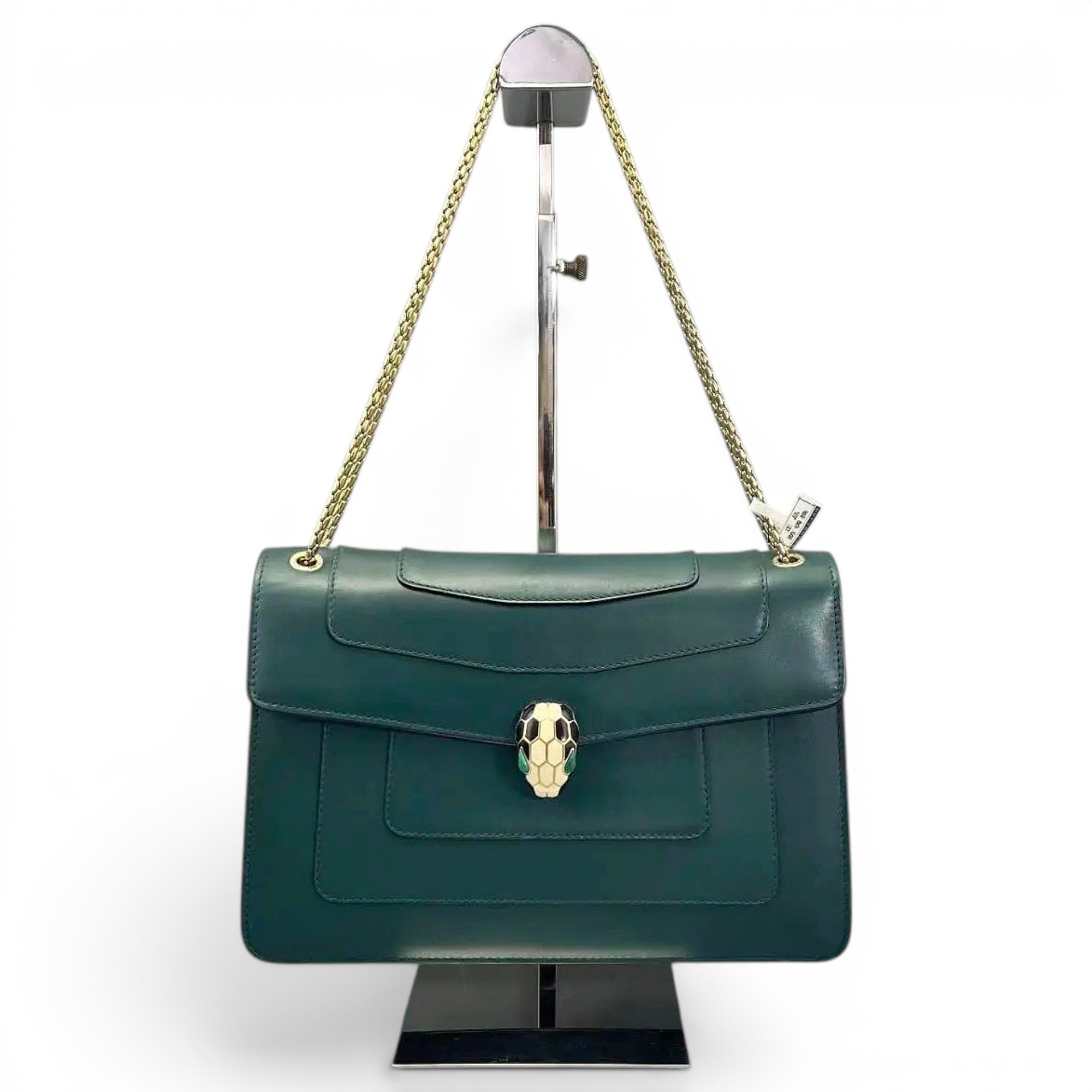 Serpenti leather handbag