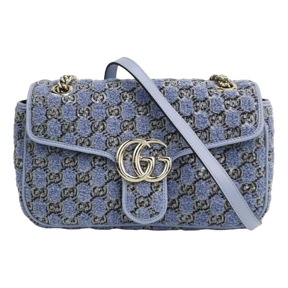 GG Marmont Flap cloth crossbody bag
