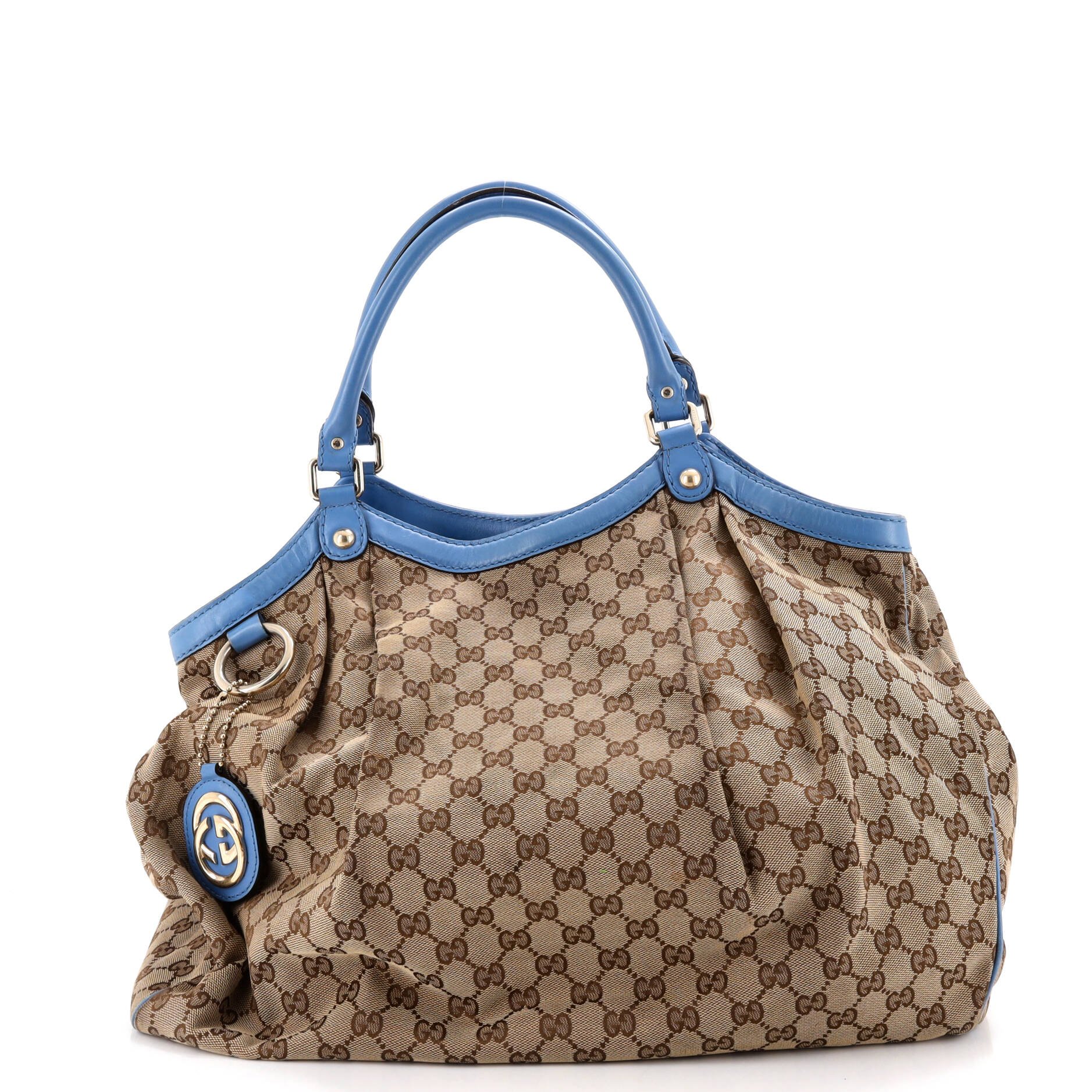 Sukey Tote GG Canvas with Leather Large