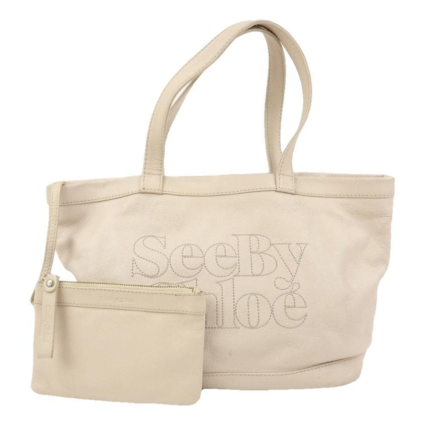Leather tote