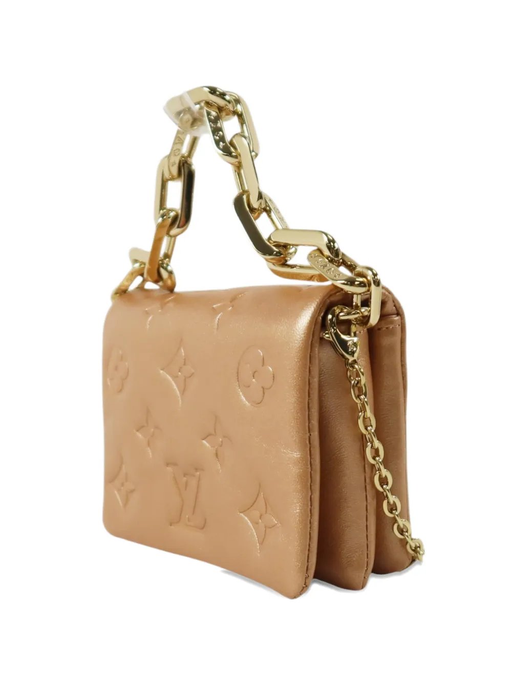 Monogram Embossed Coussin shoulder bag