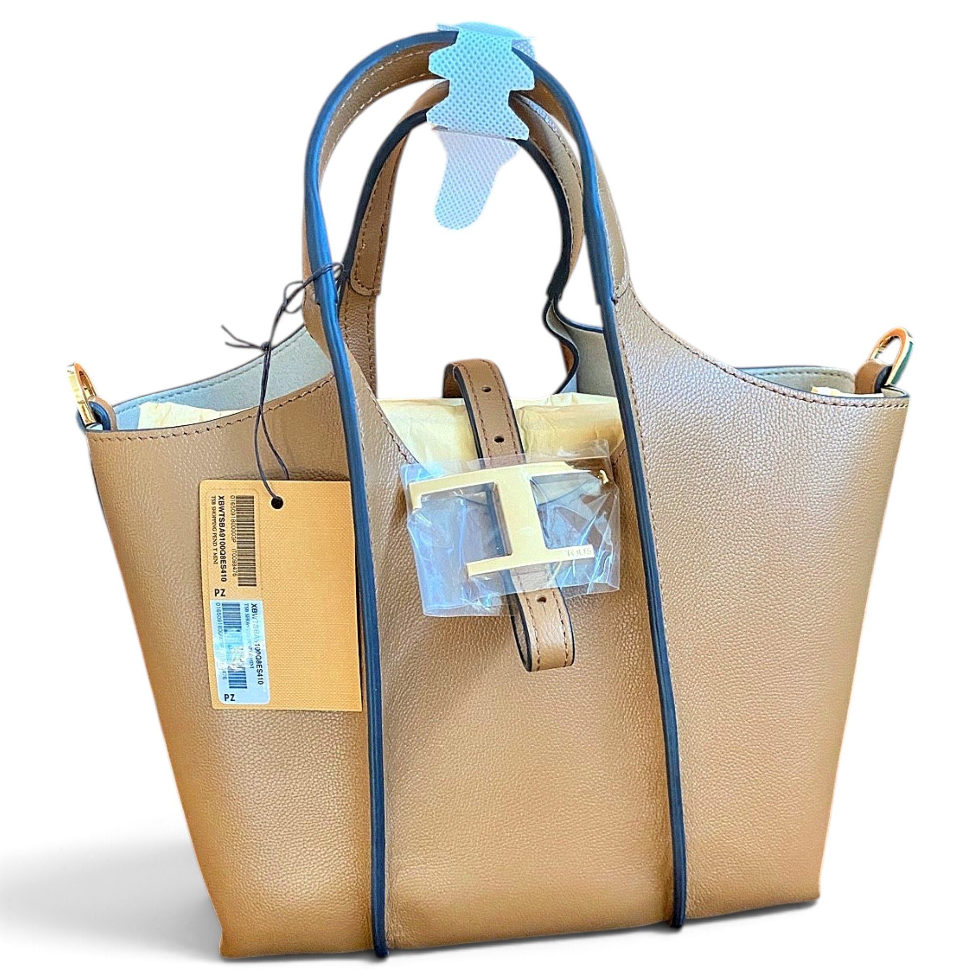 Shopping Media leather tote