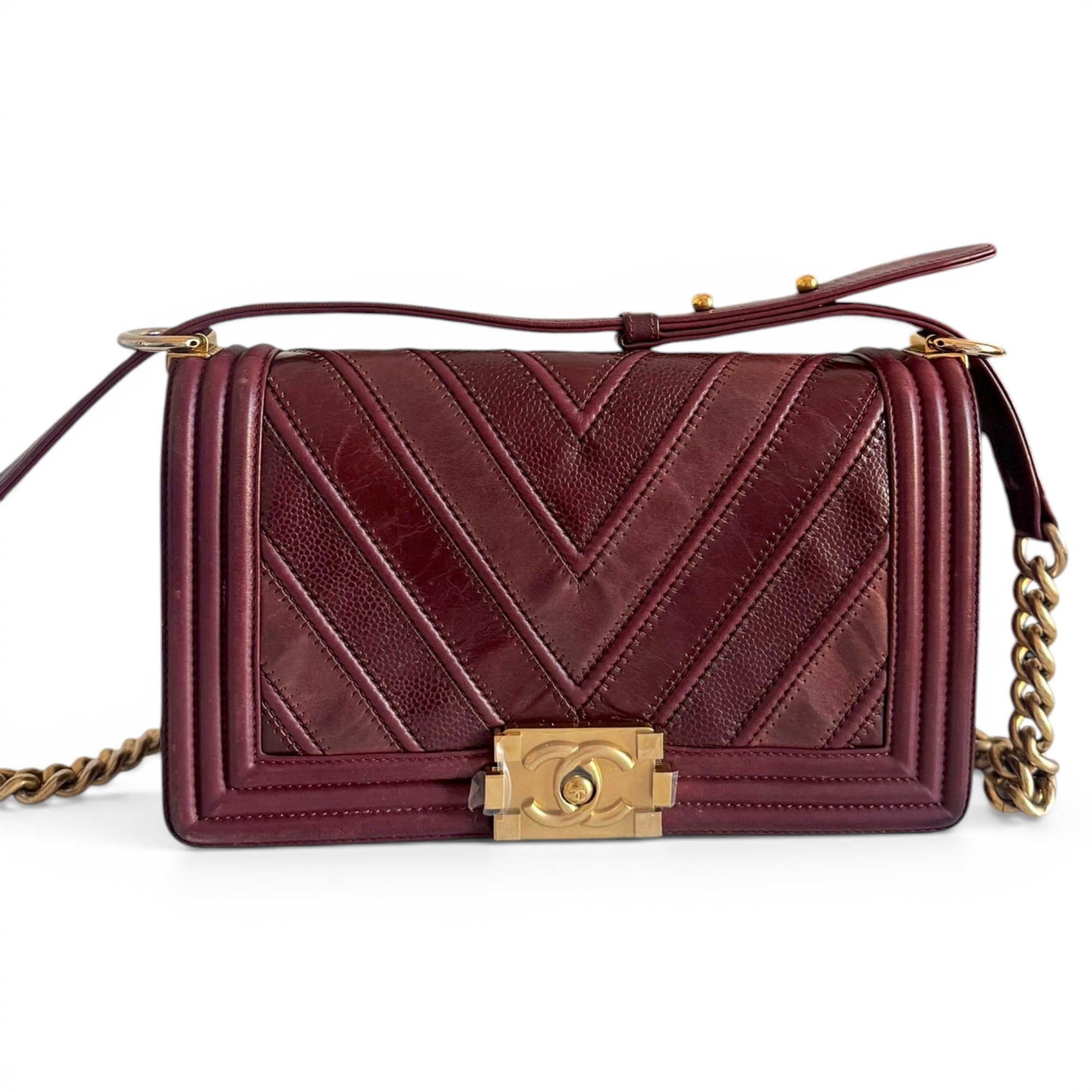Boy leather crossbody bag