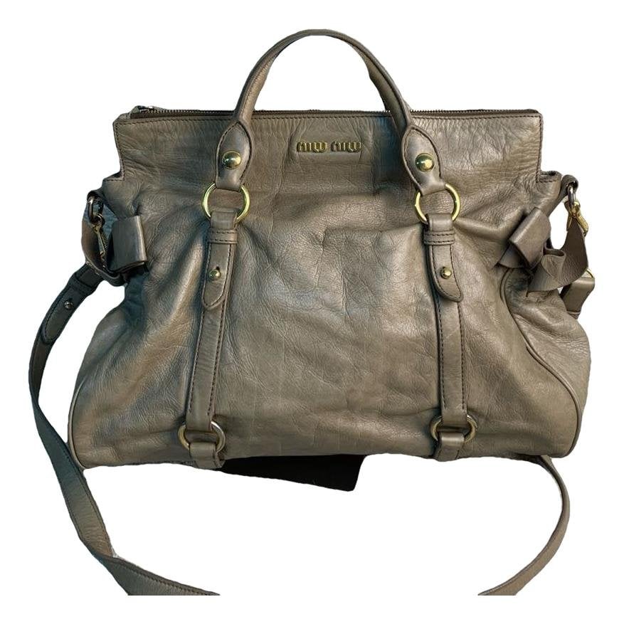 Bow bag leather crossbody bag