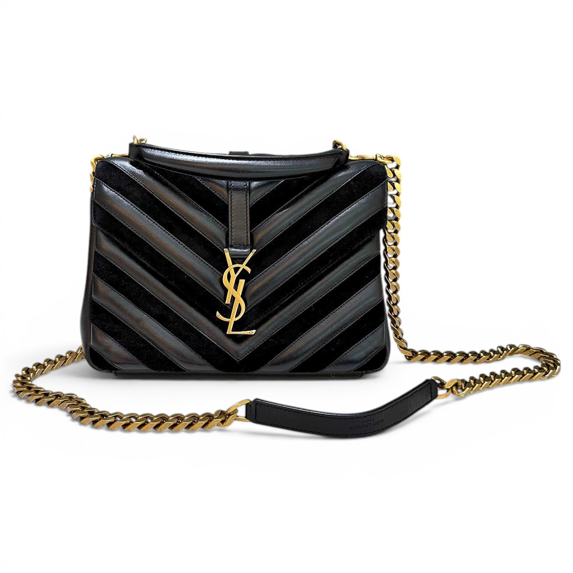 Collége monogramme leather handbag