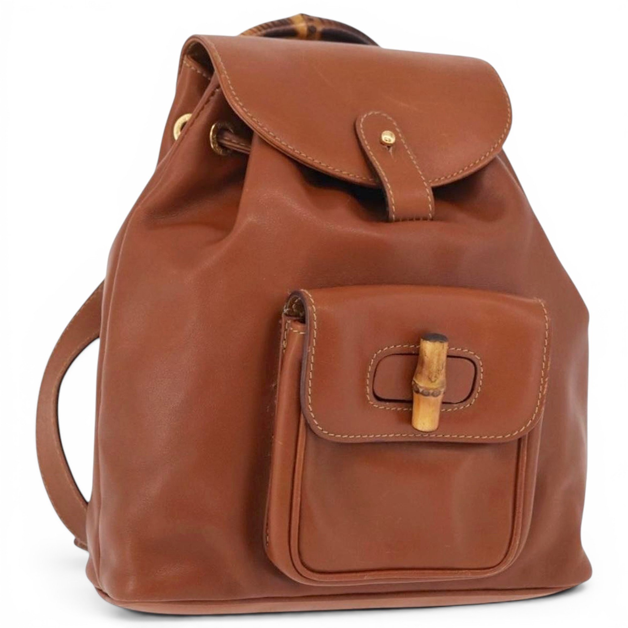 Leather backpack