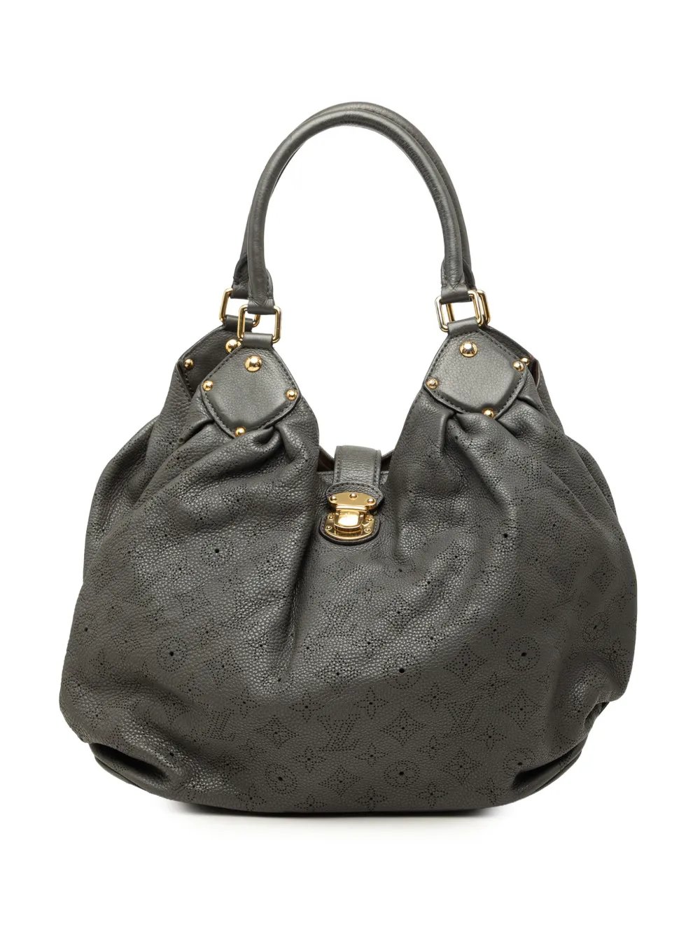 2010 Monogram Mahina L hobo bag