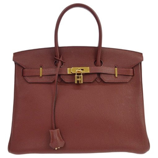 Birkin 35 leather handbag
