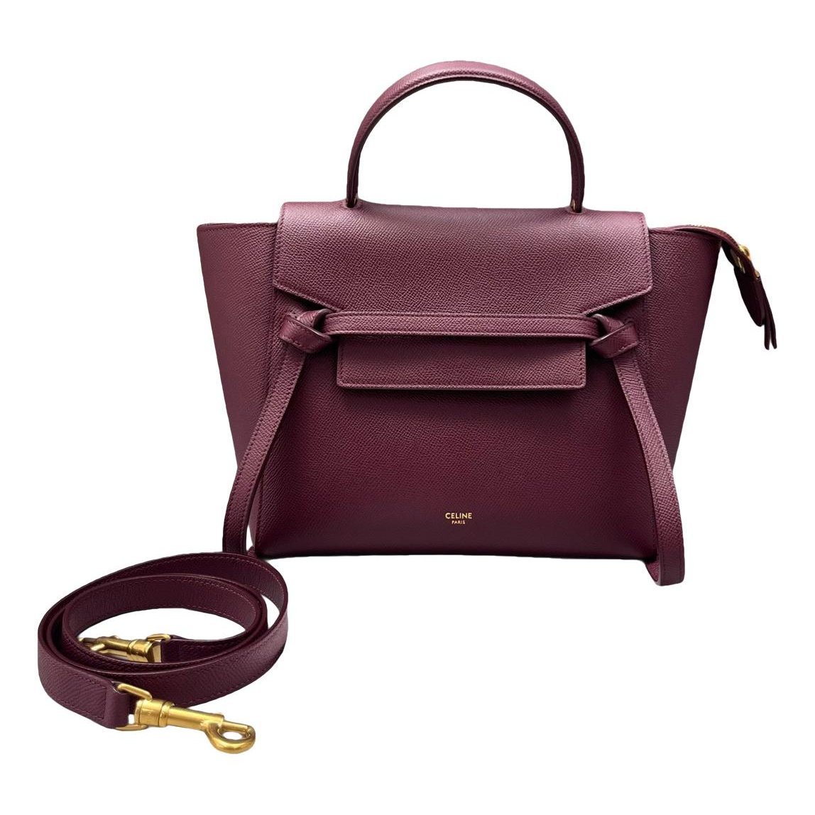 Belt leather handbag