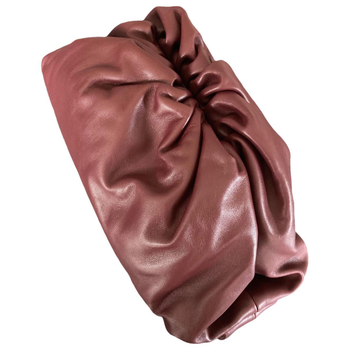 Pouch leather clutch bag
