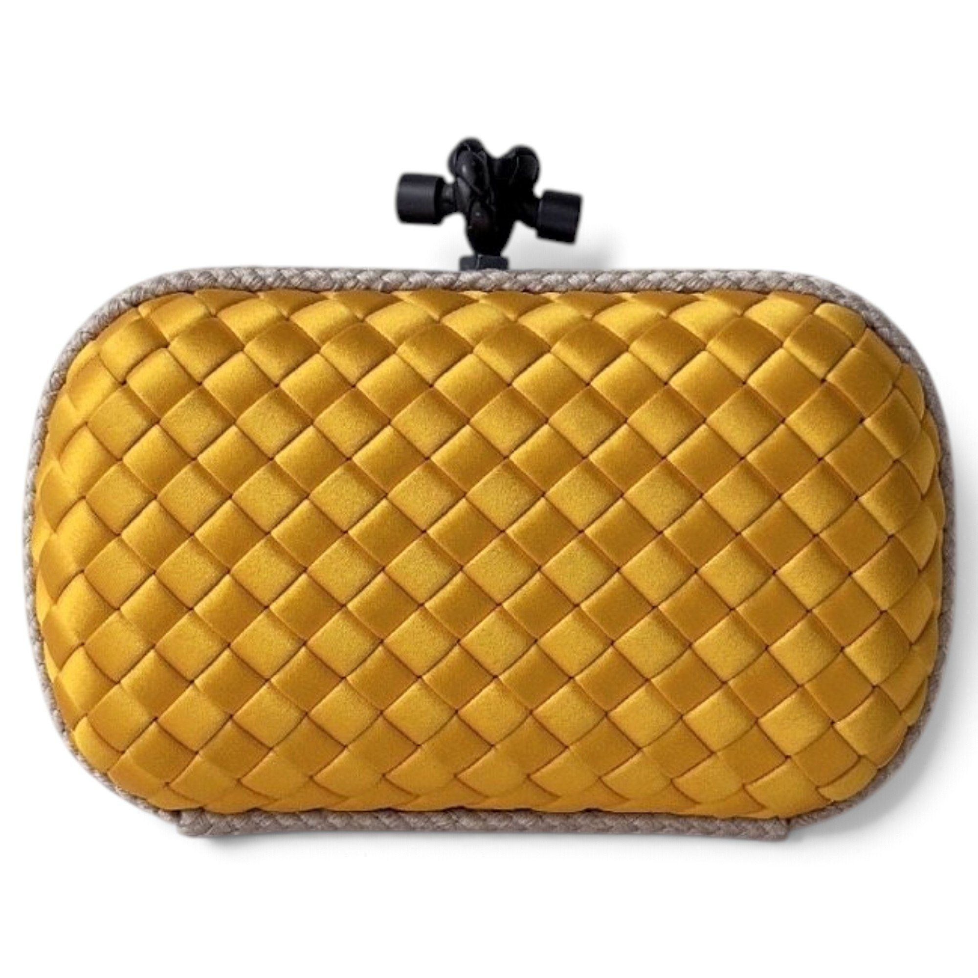 Pochette Knot silk clutch bag