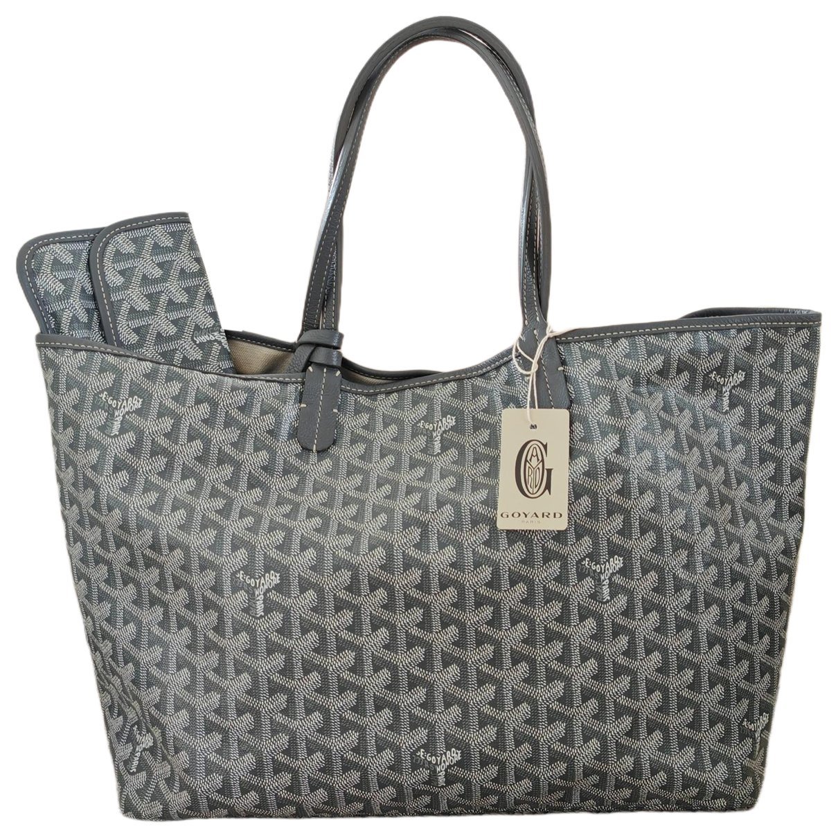 Goyard Saint-Louis patent leather tote