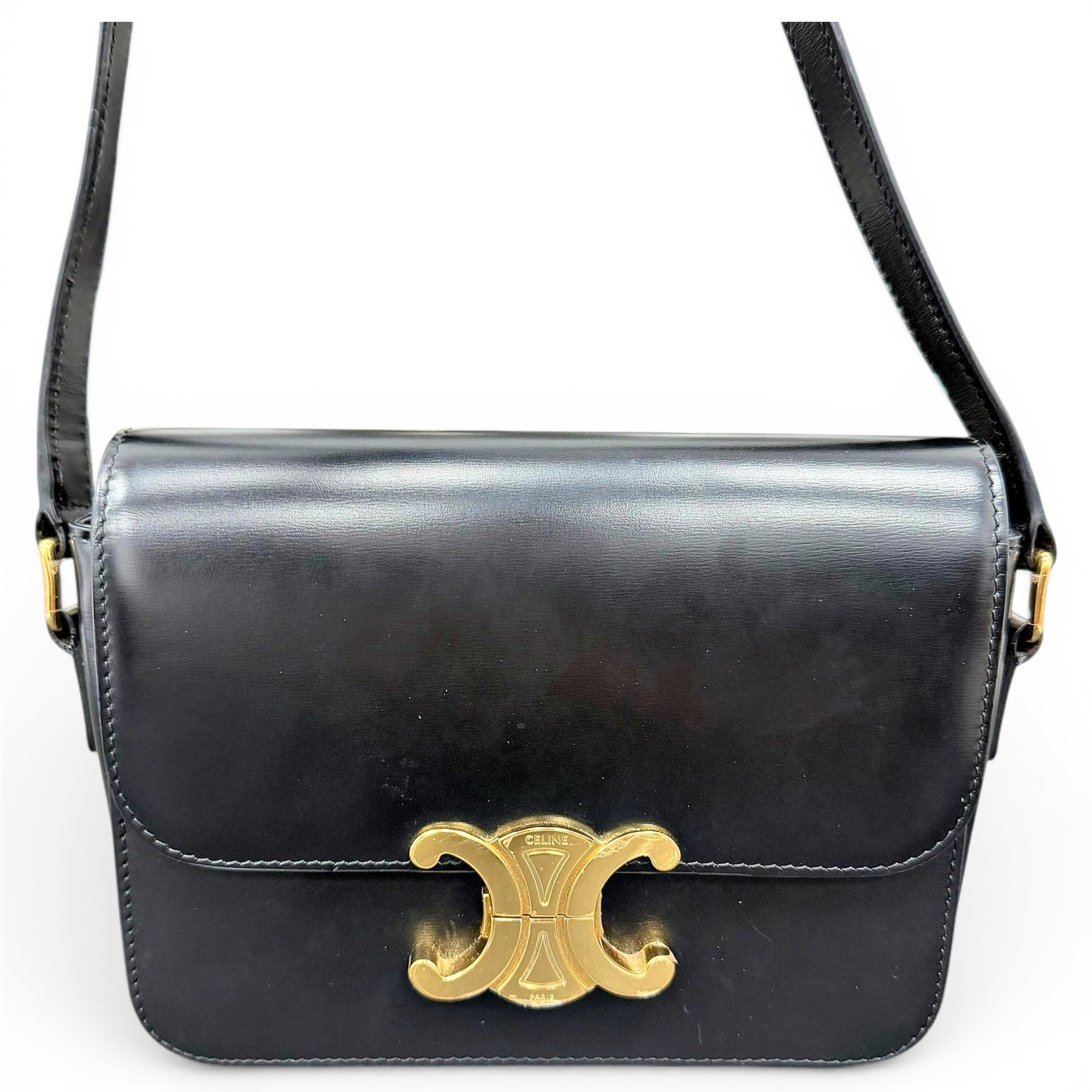 Triomphe leather handbag