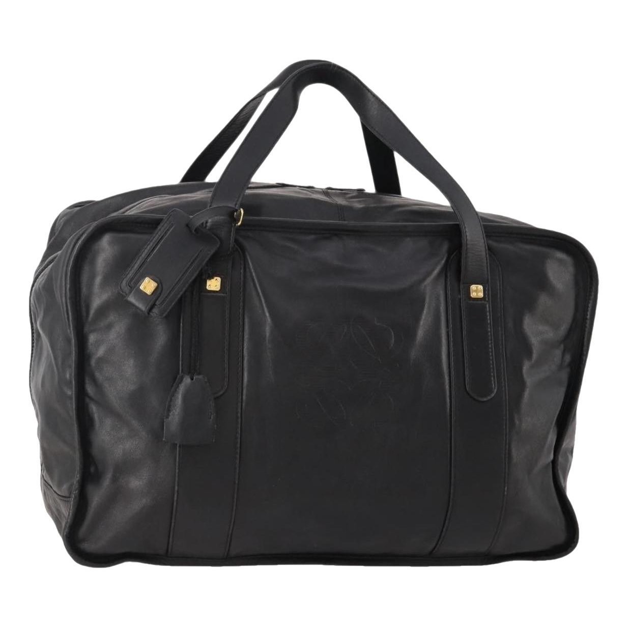 Anagram leather bowling bag