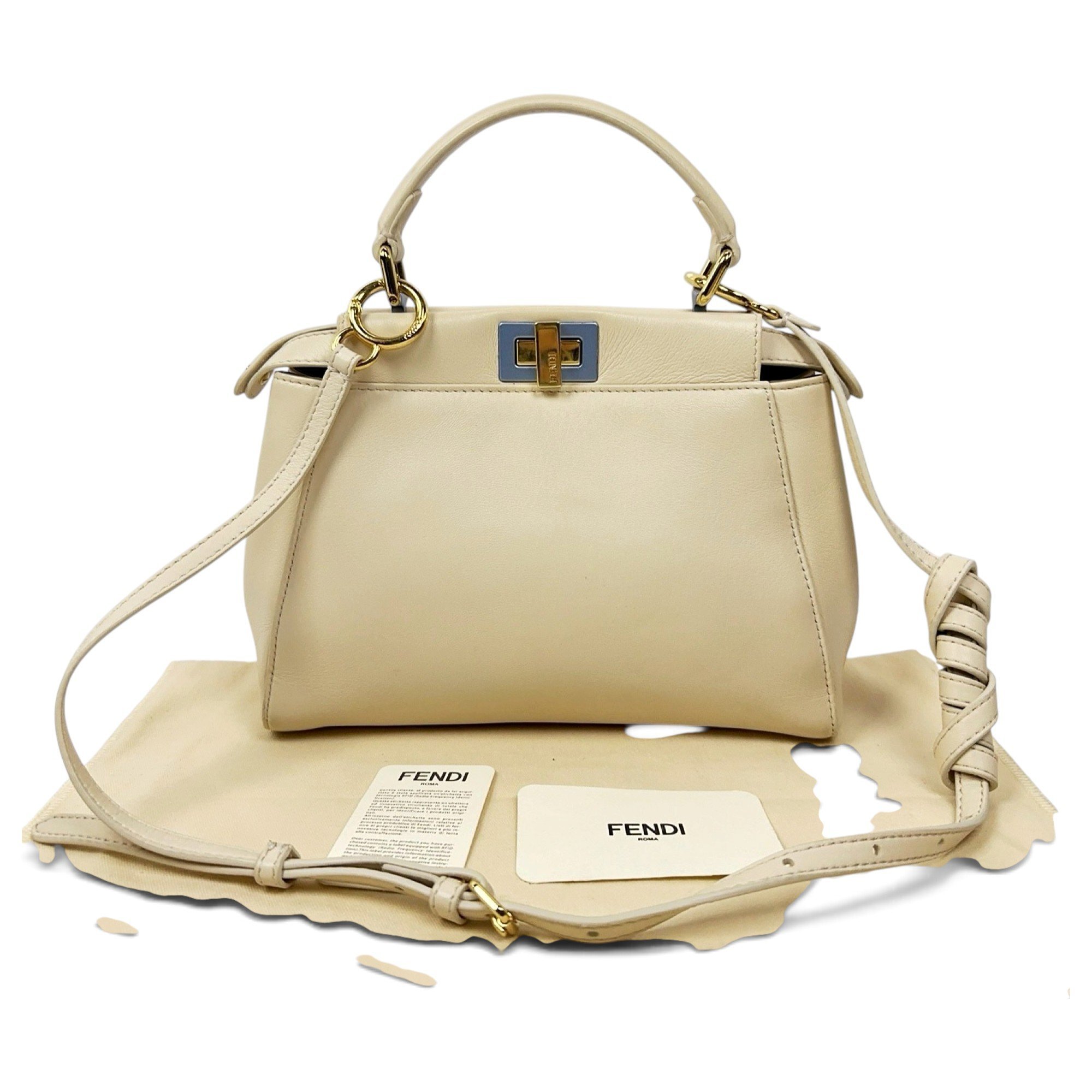Peekaboo leather handbag
