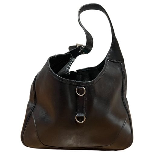 Hermes Trim Handbag Black 1984