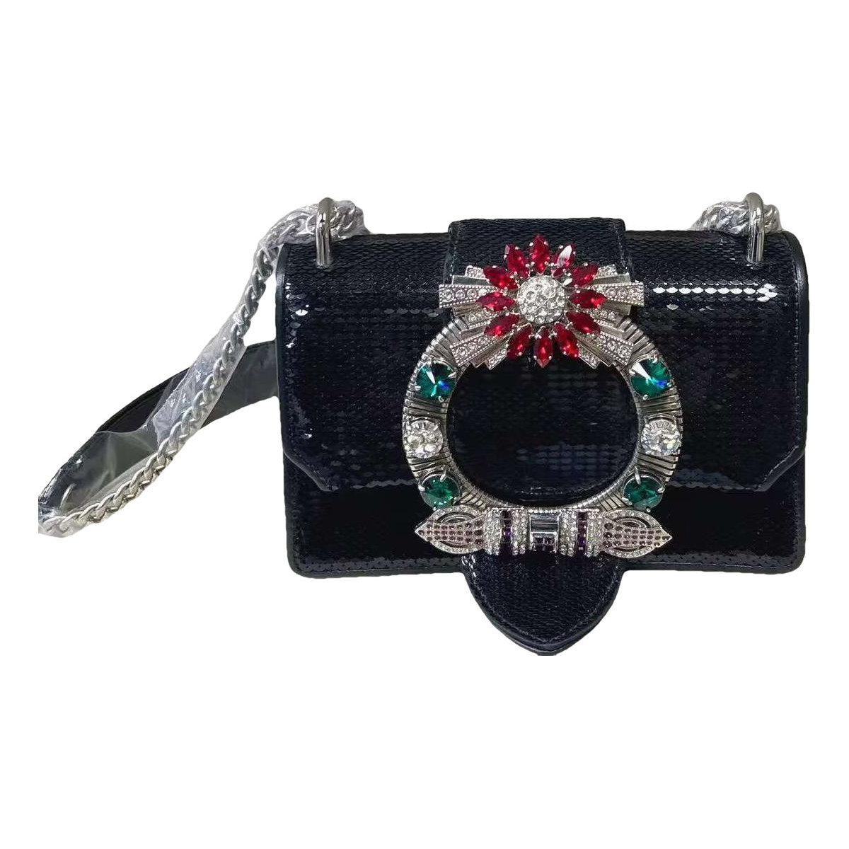 Miu Miu Miu Lady glitter crossbody bag