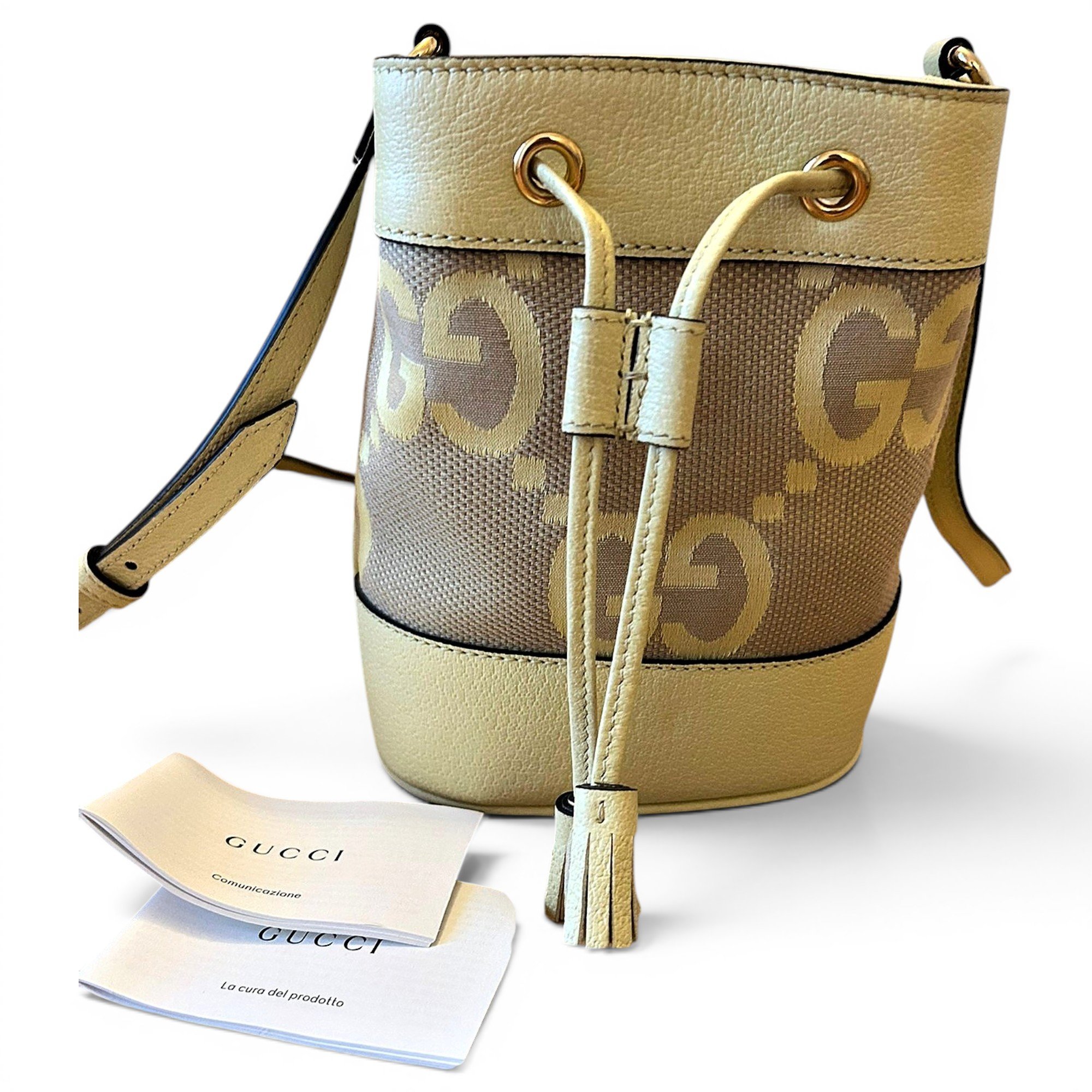 Ophidia Bucket leather crossbody bag