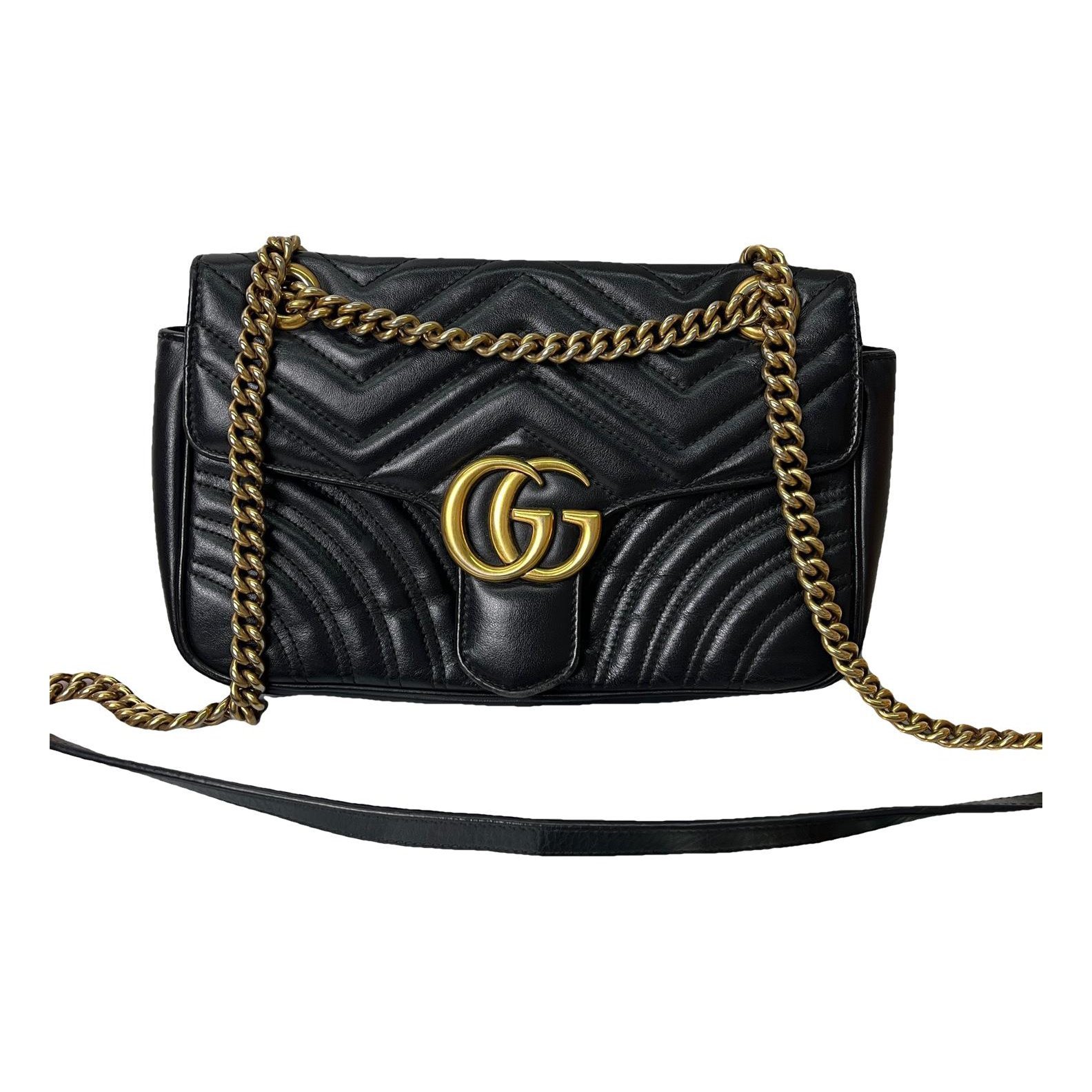 GG Marmont Flap leather crossbody bag