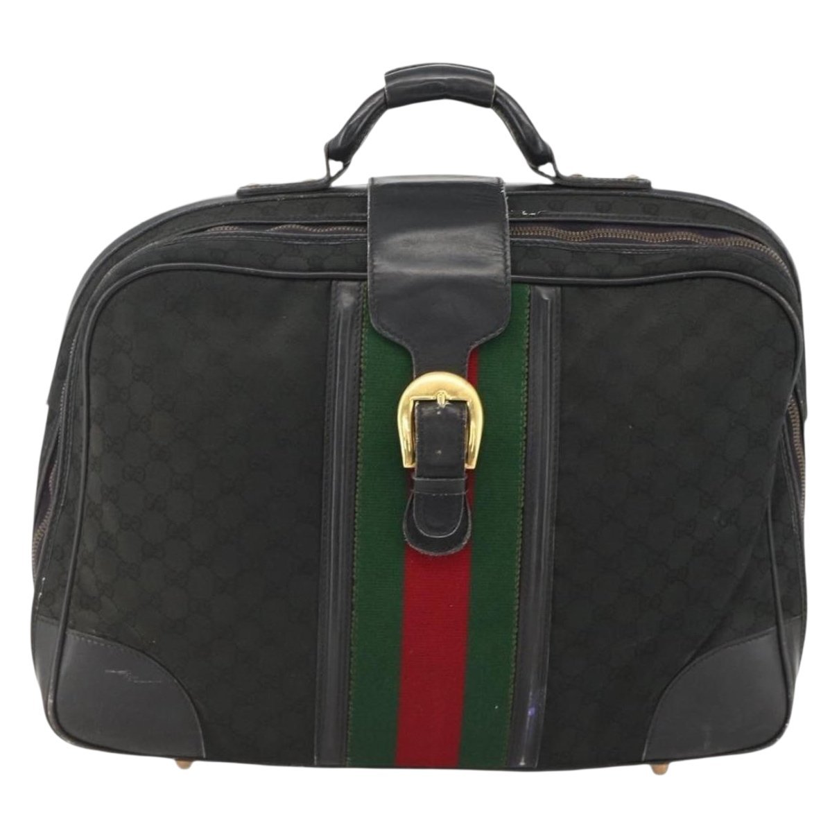 Leather travel bag