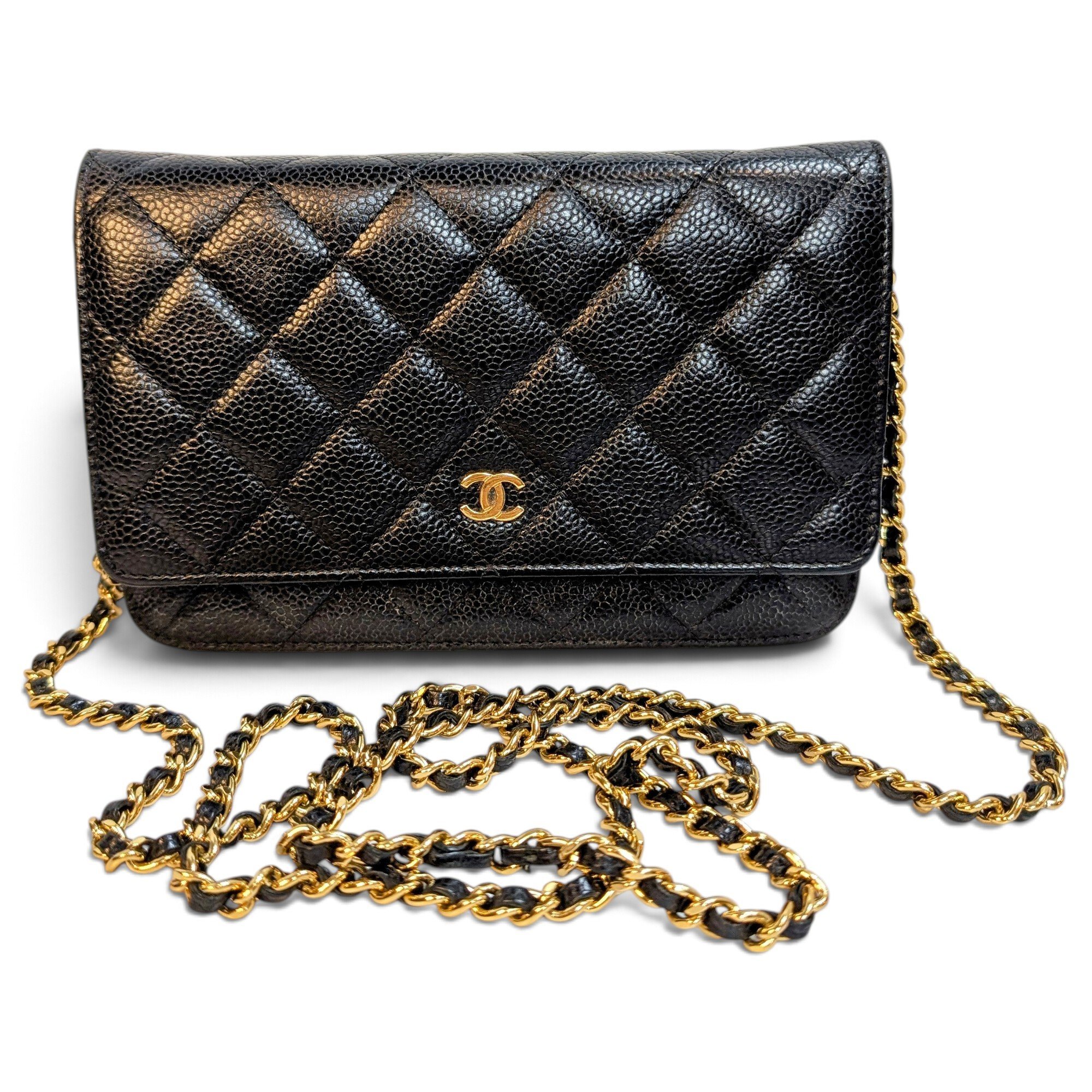 Wallet On Chain Timeless/Classique leather crossbody bag