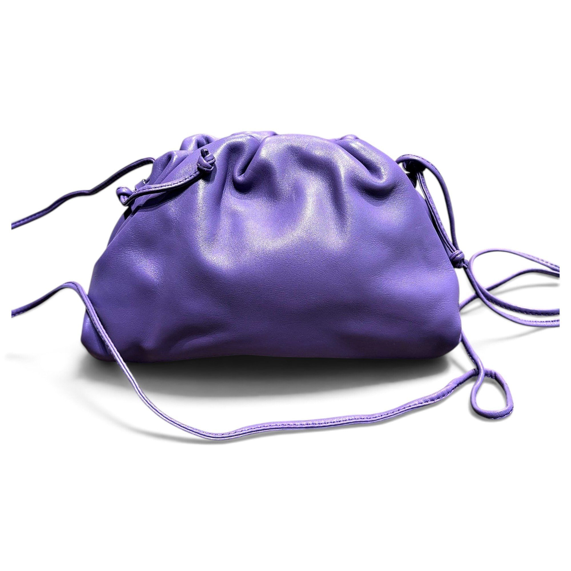 Pouch leather handbag