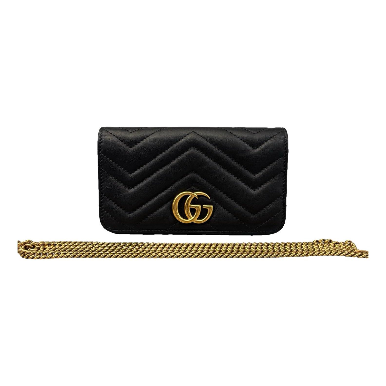 GG Marmont Chain Flap leather crossbody bag