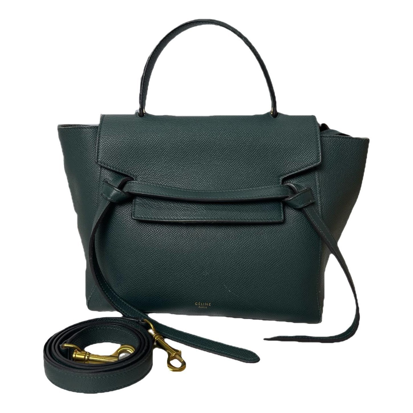 Belt leather handbag