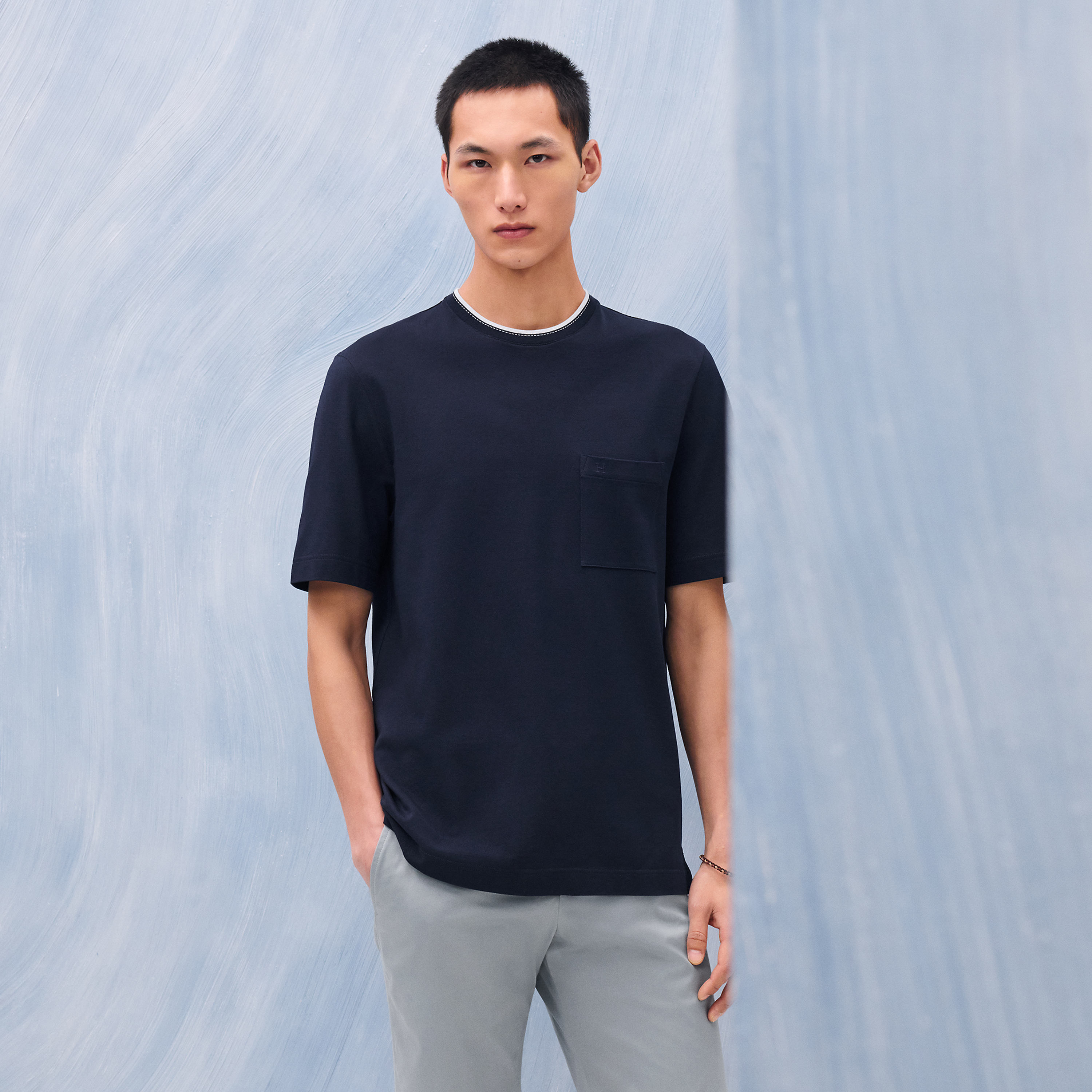 T-shirt détail « piqûres sellier »