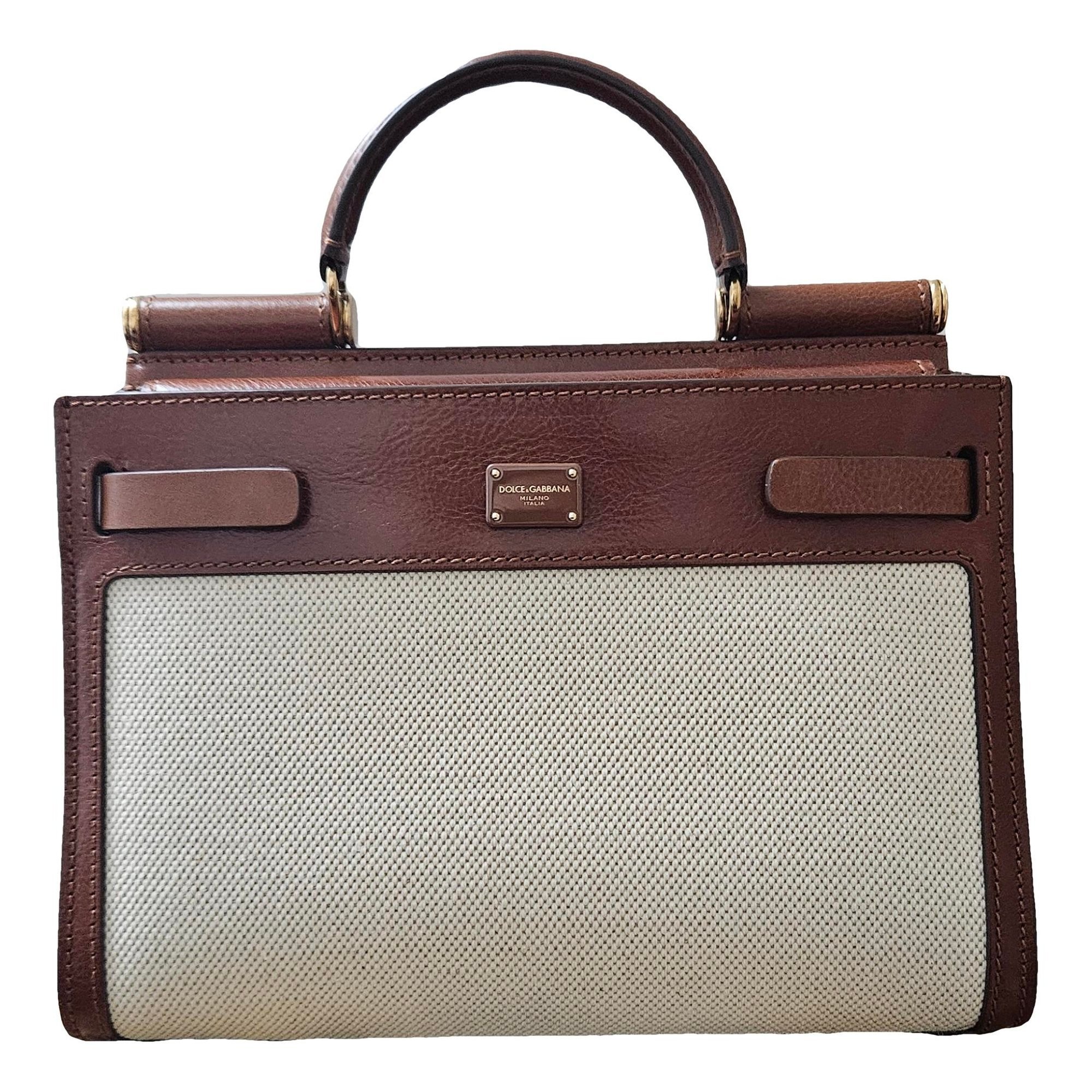 Dolce & Gabbana Sicily 62 leather handbag