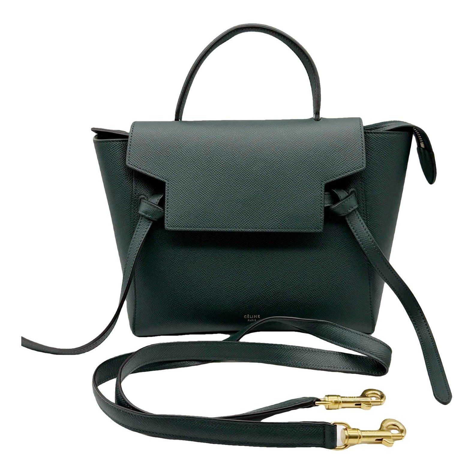 Belt leather handbag