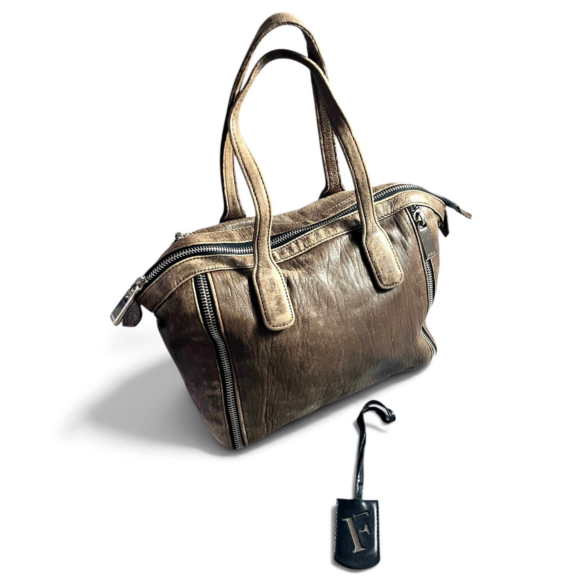Furla Candy Bag leather bowling bag