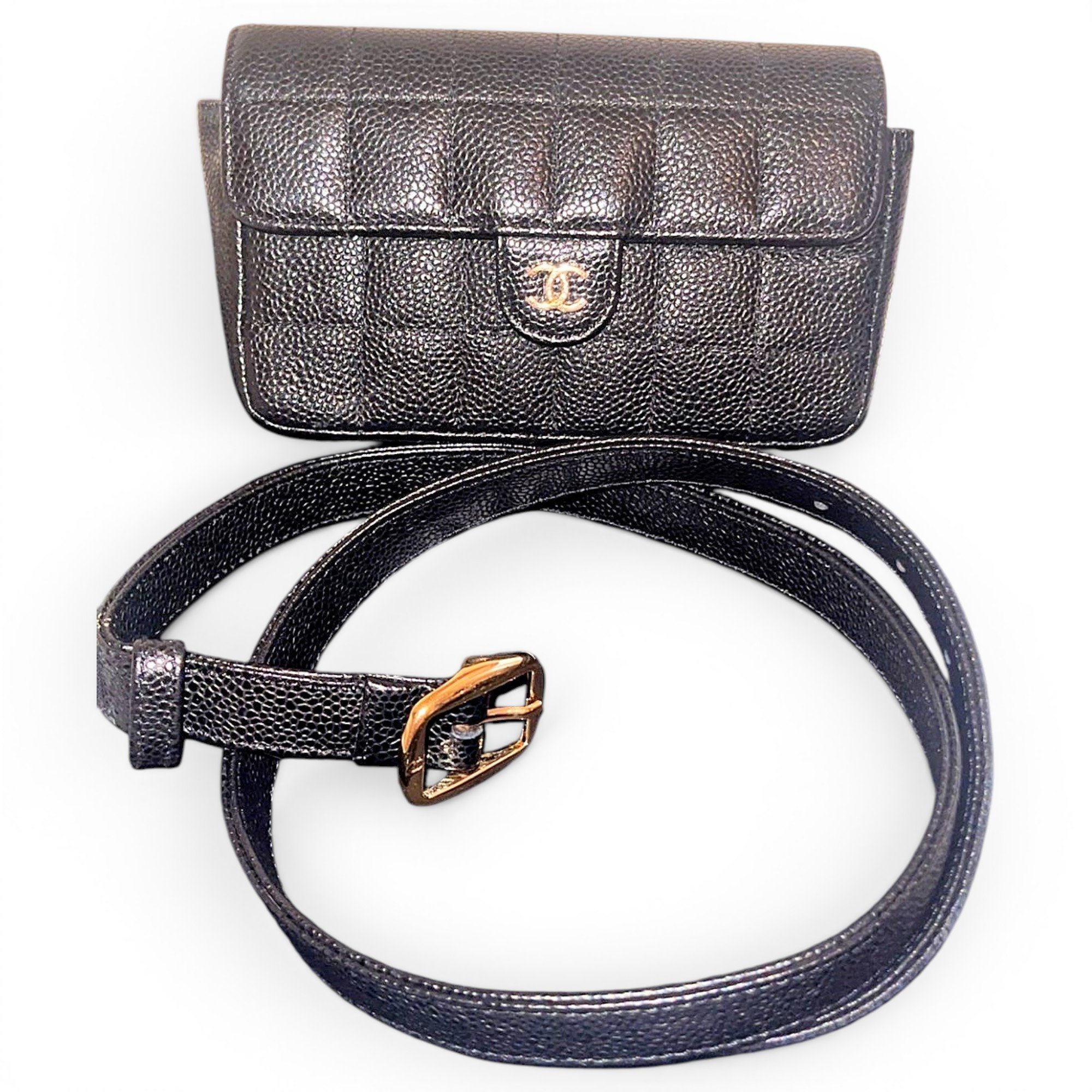 Leather clutch bag