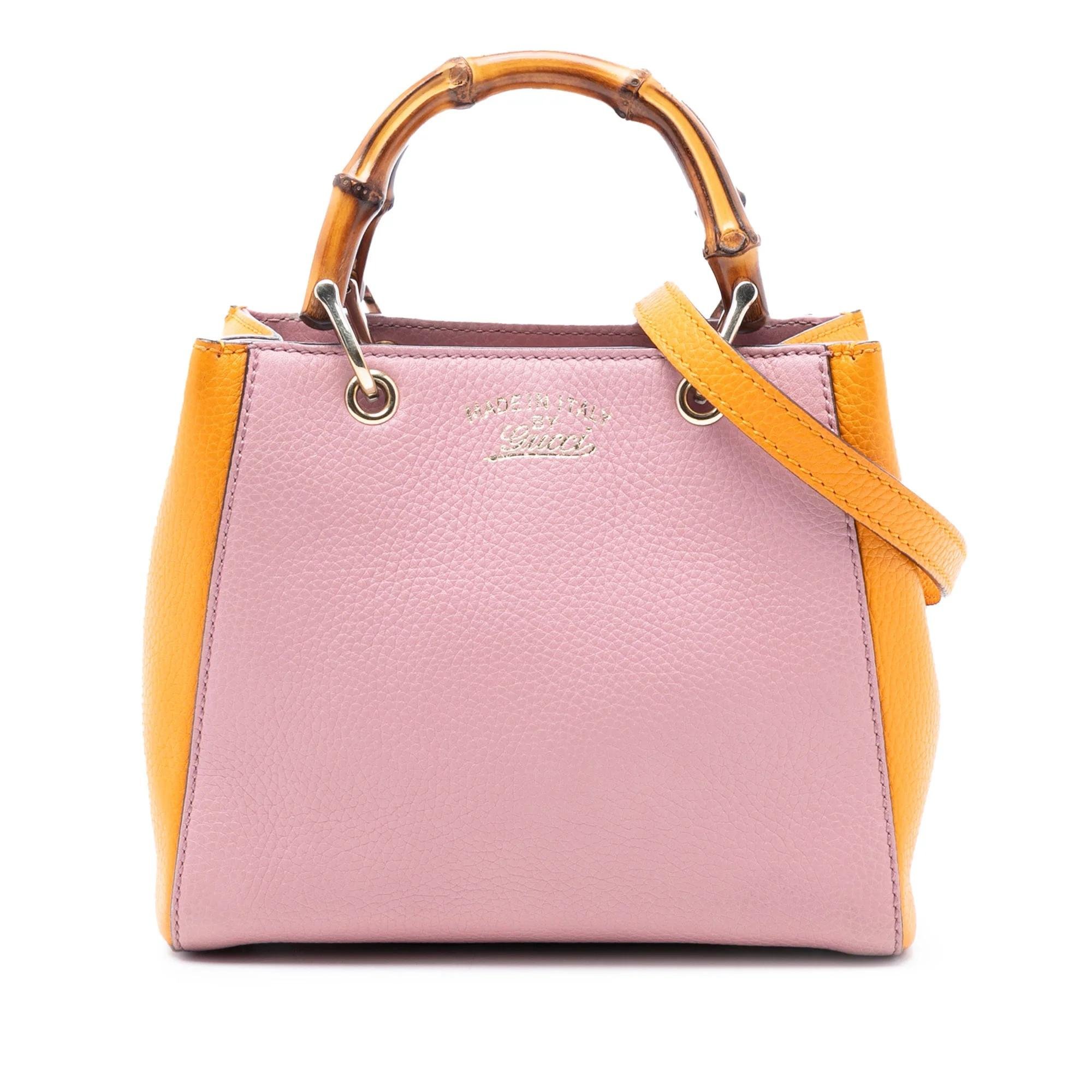 Bamboo pony-style calfskin satchel