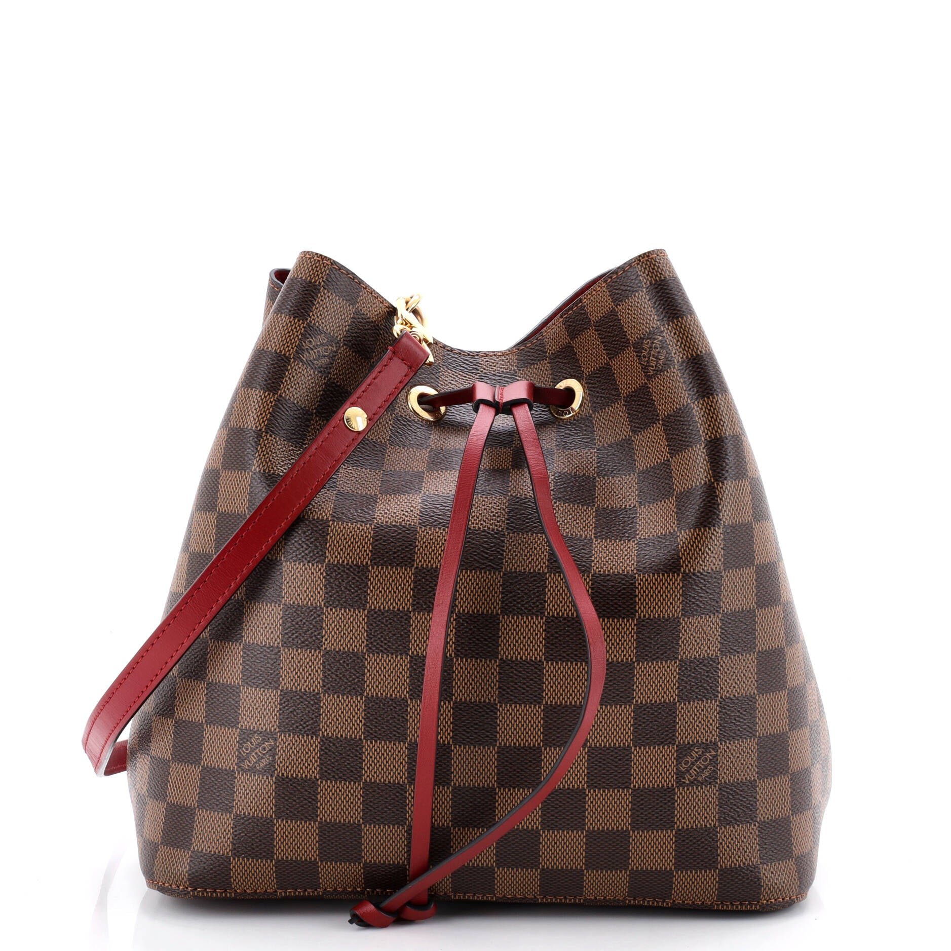 Louis Vuitton NeoNoe Handbag Damier with Leather MM