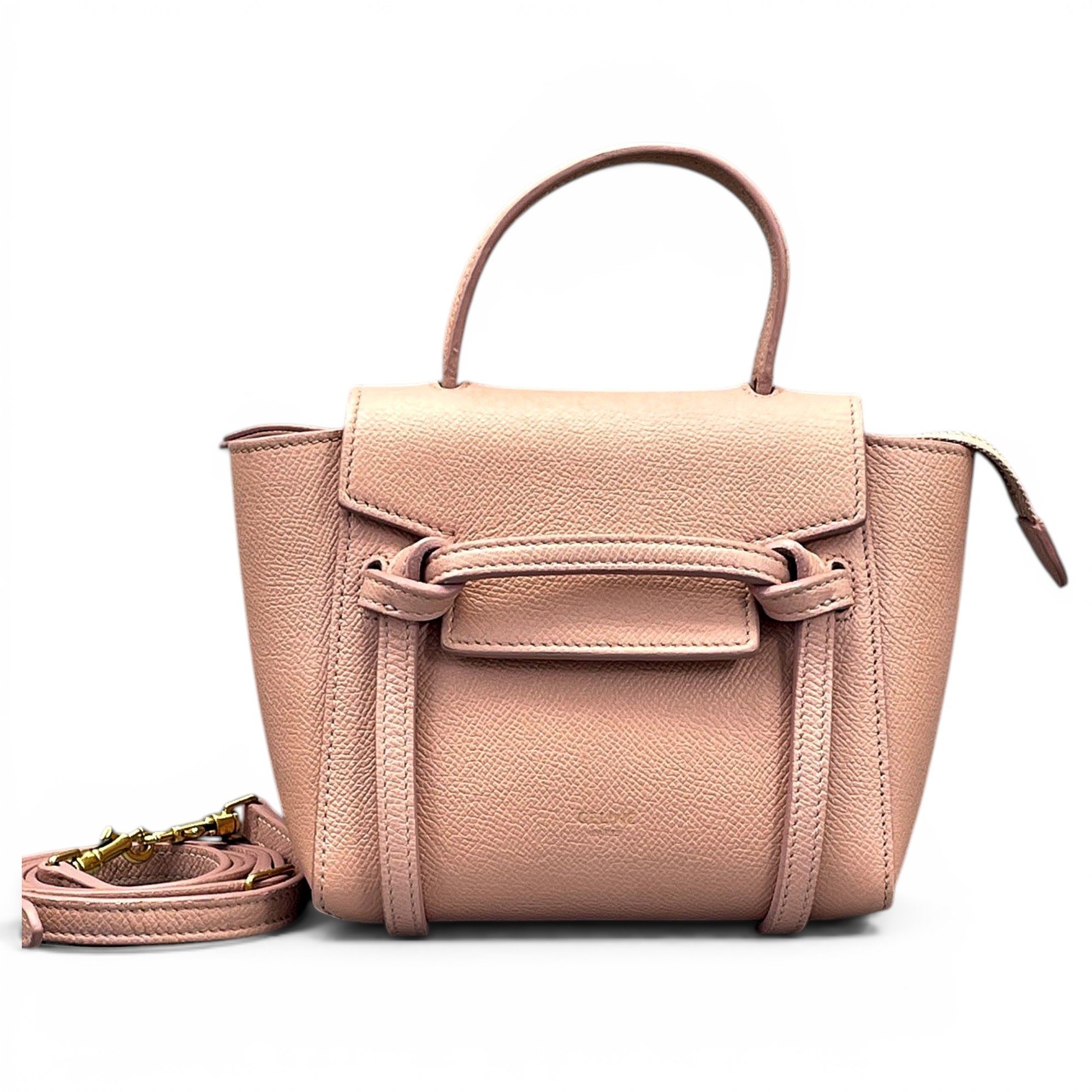 Belt leather handbag