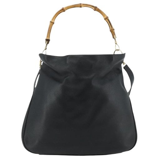 Bamboo leather handbag