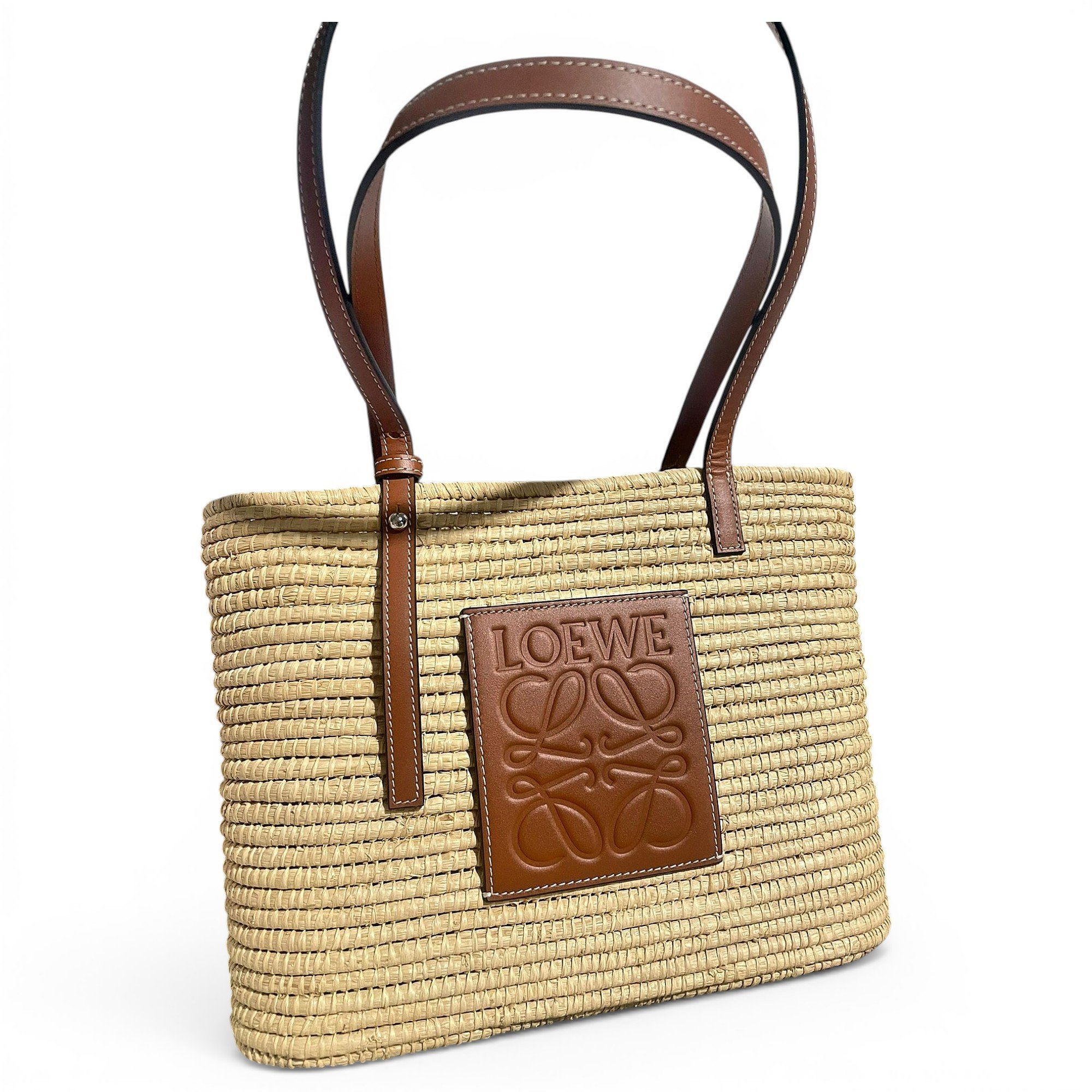 Square Basket cloth handbag