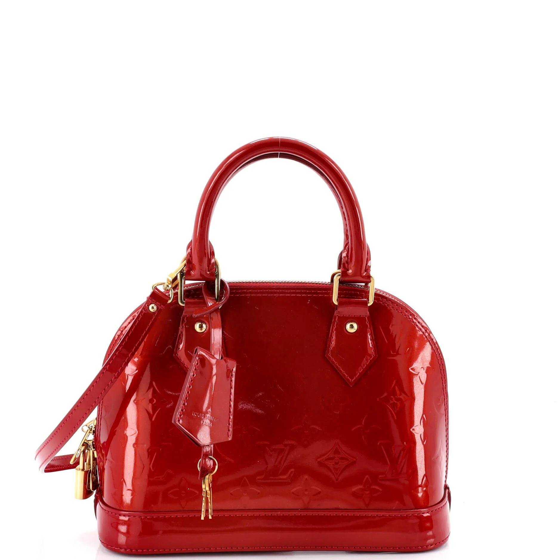 Patent leather handbag