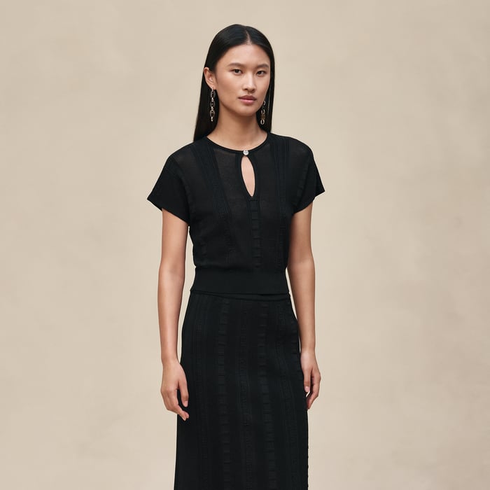 Noir Short-sleeve Sweater