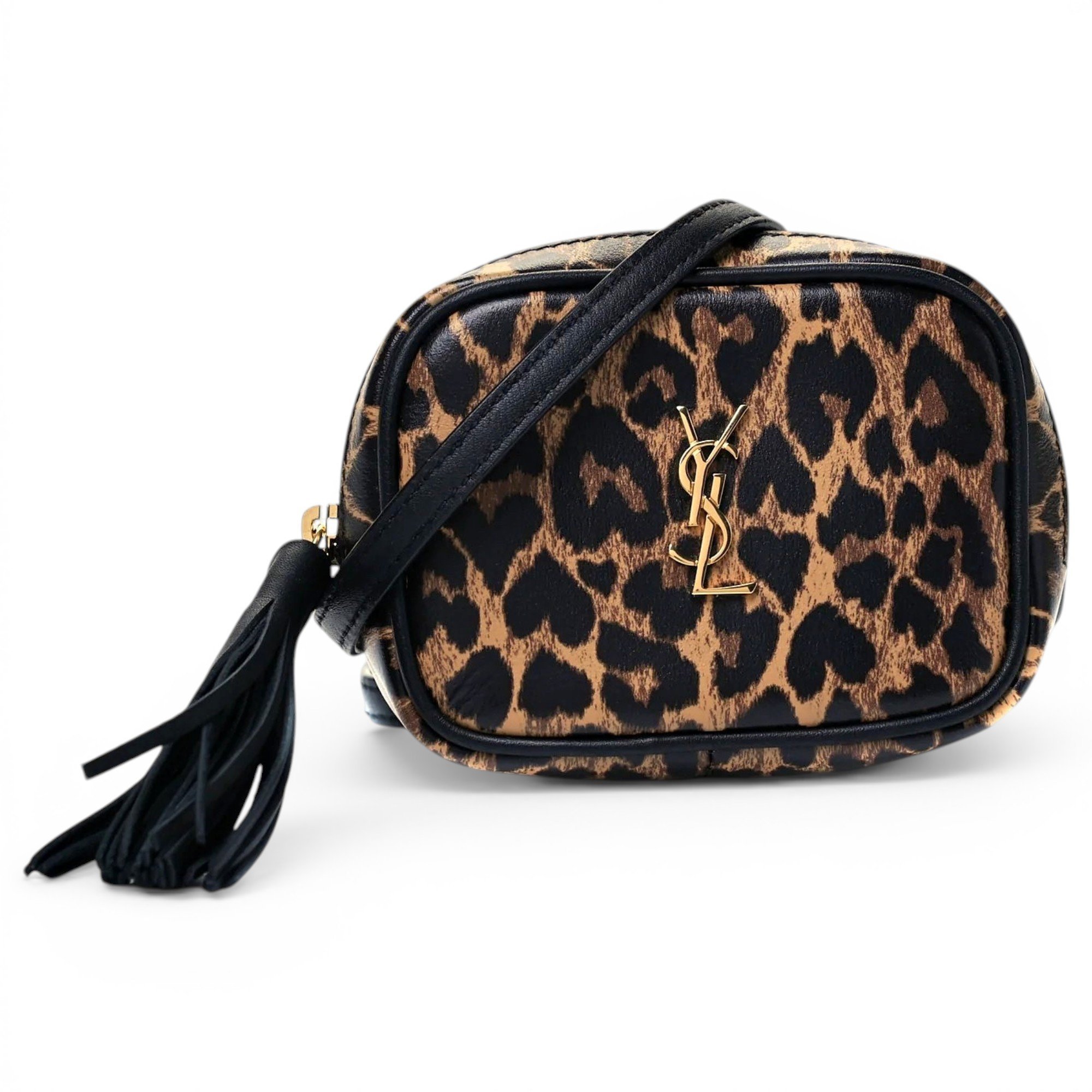 Blogger leather crossbody bag