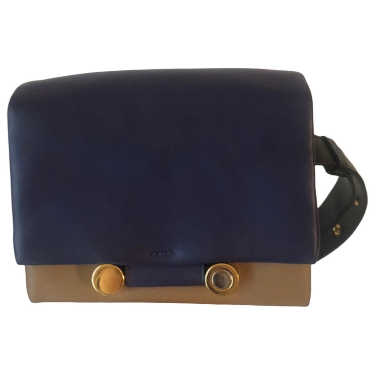 Leather clutch bag